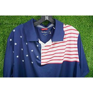 Walter Hagen USA Flag Golf Polo - Men's Size XL